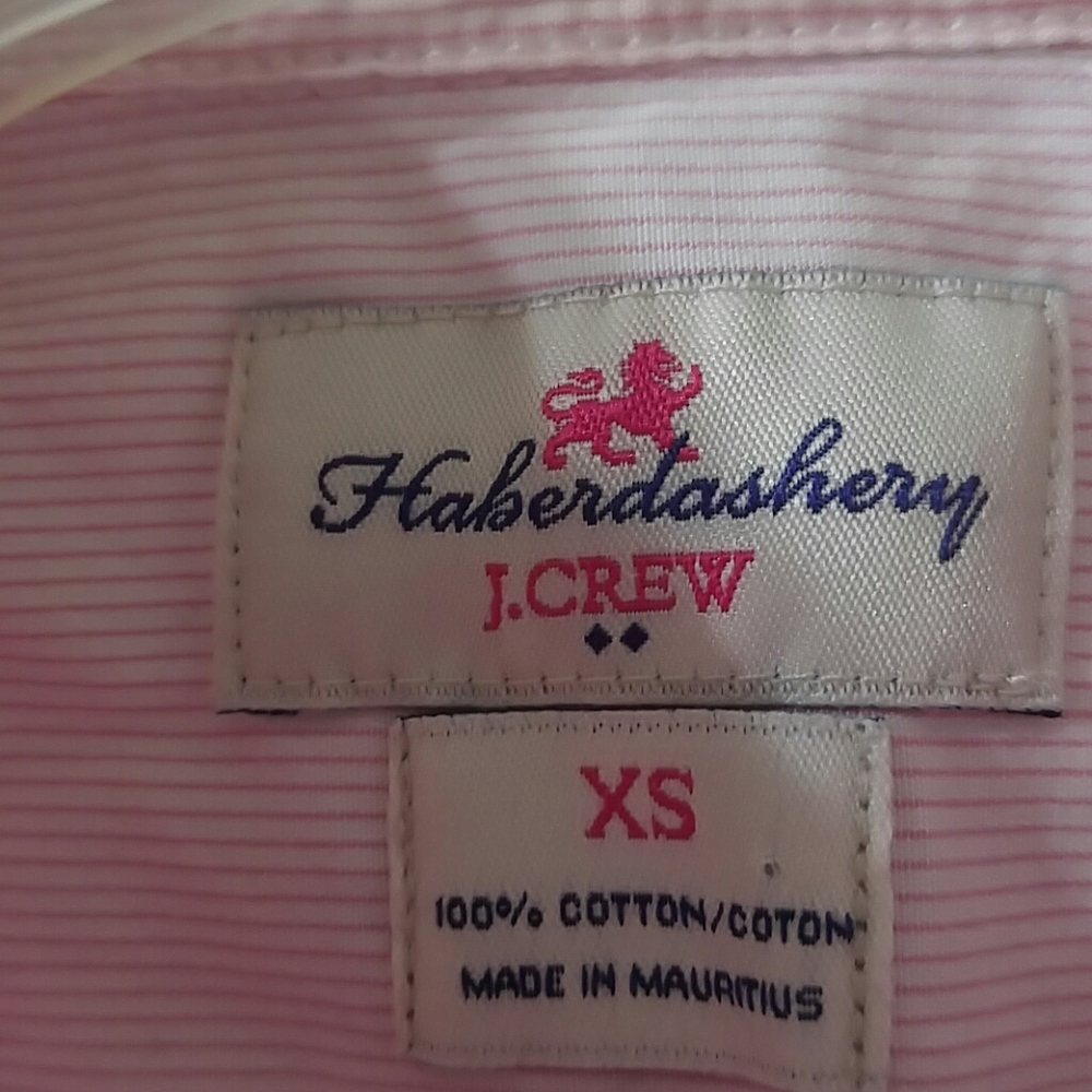 J. Crew Haberdashery Pink Stripe Button Down Shirt - Picture 5 of 7